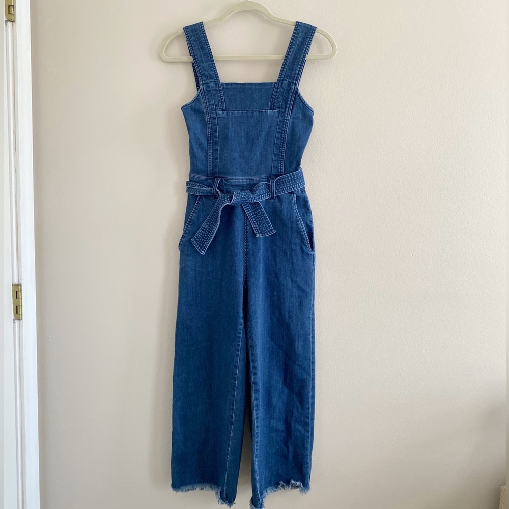 Rachel by Rachel Roy Sleeveless Denim Jumpsuit Size 0 - Picture 2 of 8